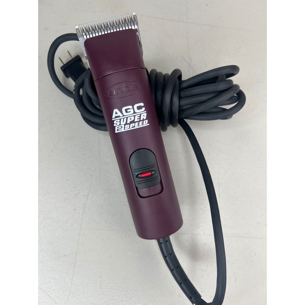 Andis AGC Super 2 Speed AGC2 Professional Animal Clippers Burgundy W/Blade WORKS